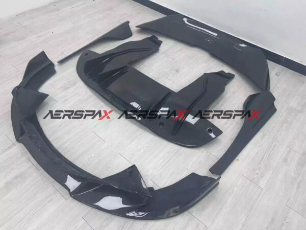 Carbon Fiber Rear Wing Front Lip Diffuser Side Skirt Fits McLaren 720S Vs Style - Image 10