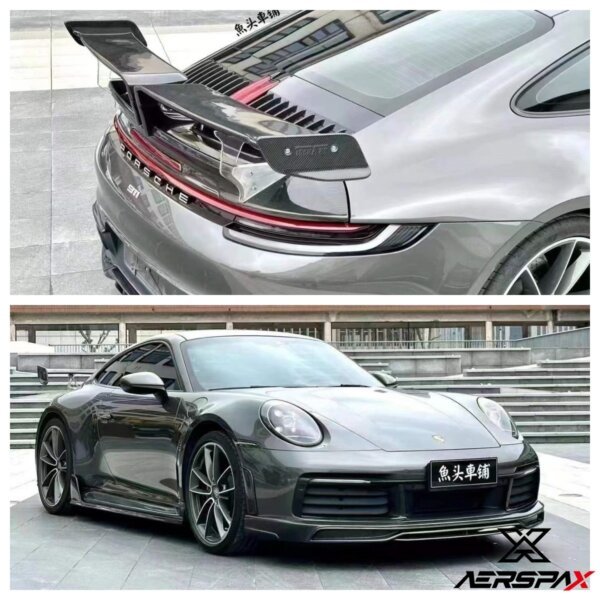 TA Style Carbon Fiber Front lip Diffuser Wing Body Kit For Porsche Carrera 911 992